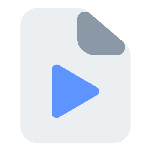 archivo de vídeo Generic color fill icono