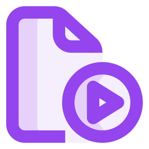 비디오 파일 Generic color lineal-color icon