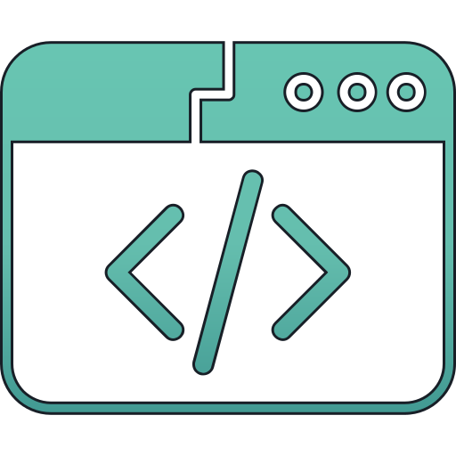 Coding Generic gradient lineal-color icon