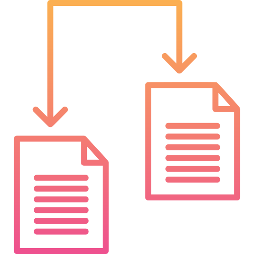 compartición de archivos Generic gradient outline icono