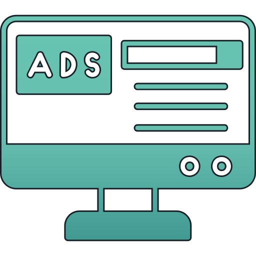 Ads Generic gradient lineal-color icon