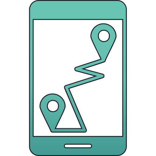 Gps Generic gradient lineal-color icon