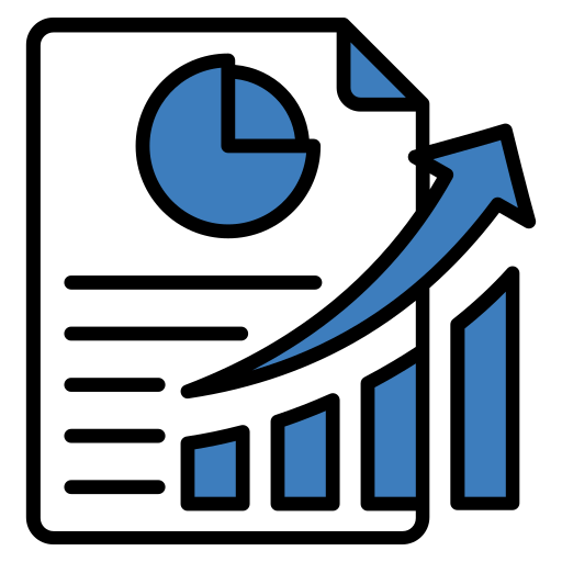 grafico aziendale Generic color lineal-color icona