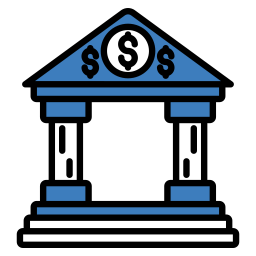 bankgebouw Generic color lineal-color icoon