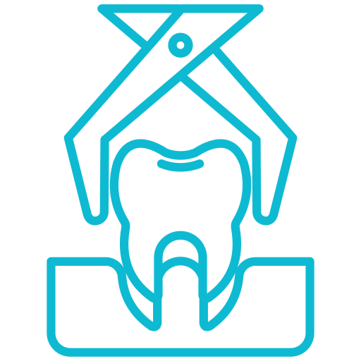 estrazione di un dente Generic color outline icona