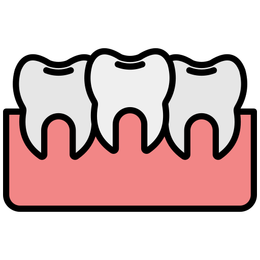 Скученность зубов Generic color lineal-color иконка