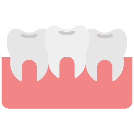 Скученность зубов Generic color fill иконка