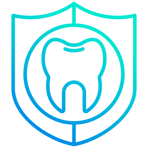 protezione dentale Generic gradient outline icona
