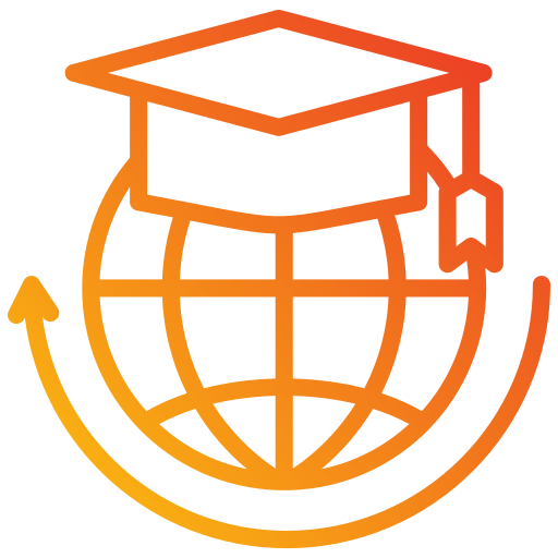 Global learning Generic gradient fill icon