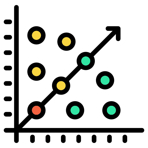 regresión Generic color lineal-color icono