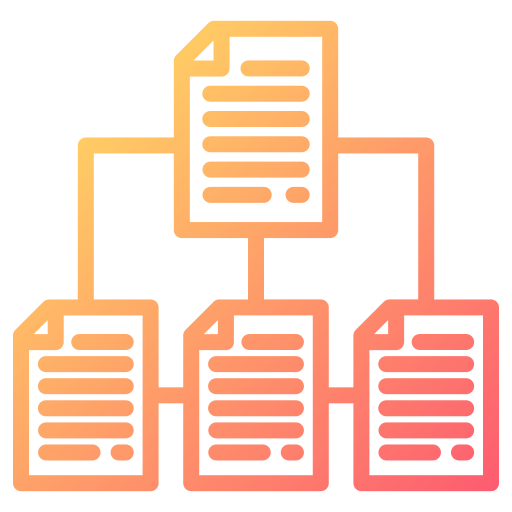 Structured data Generic gradient outline icon