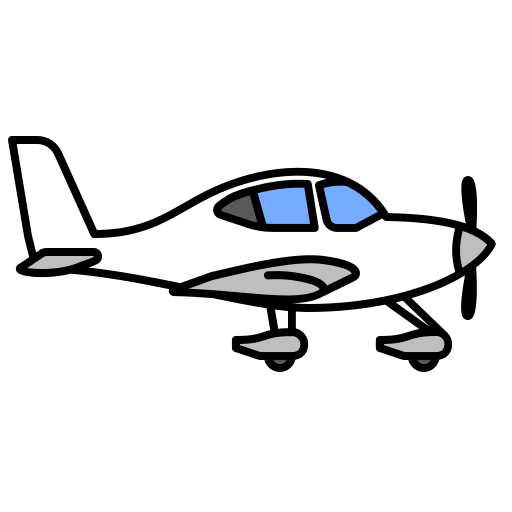 klein vliegtuig Generic color lineal-color icoon