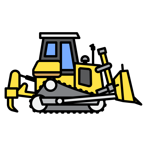 Bulldozer Generic color lineal-color icon