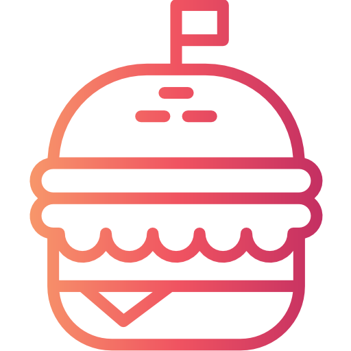 Burger Smalllikeart Gradient icon