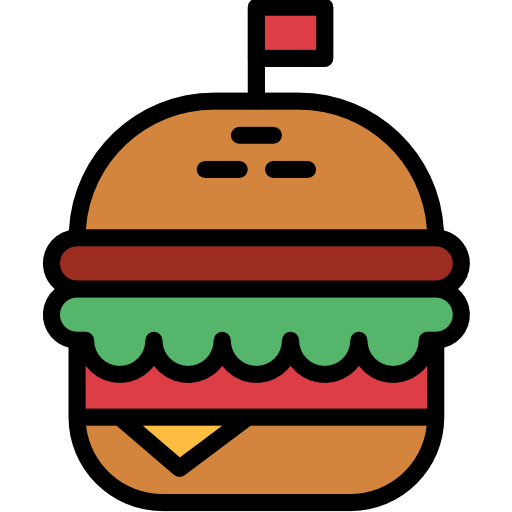 バーガー Smalllikeart Lineal Color icon