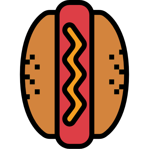 hotdog Smalllikeart Lineal Color icoon