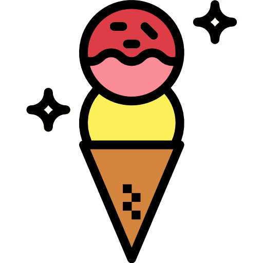 helado Smalllikeart Lineal Color icono