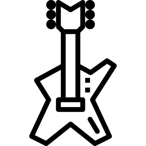 전자 기타 Smalllikeart Lineal icon