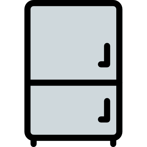 refrigerador Pixel Perfect Lineal Color icono