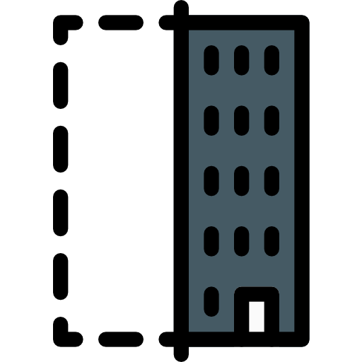 建物 Pixel Perfect Lineal Color icon