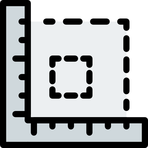 Ruler Pixel Perfect Lineal Color icon