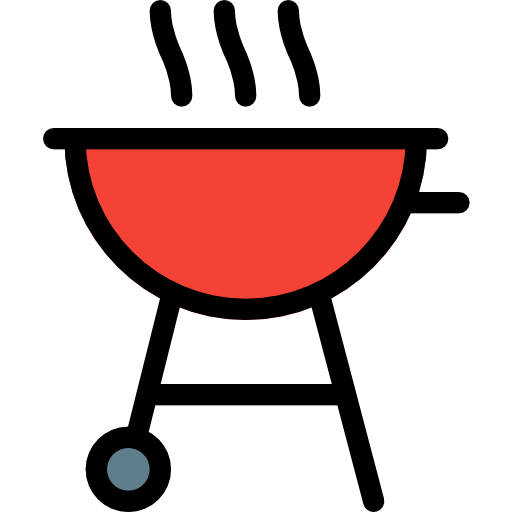 grill Pixel Perfect Lineal Color ikona