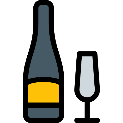 champagner Pixel Perfect Lineal Color icon