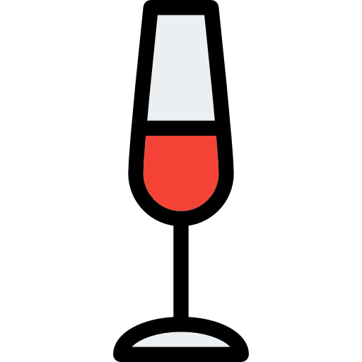 szampan Pixel Perfect Lineal Color ikona