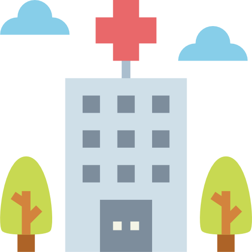 Hospital Smalllikeart Flat icon