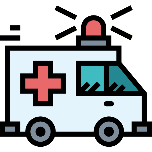 krankenwagen Smalllikeart Lineal Color icon