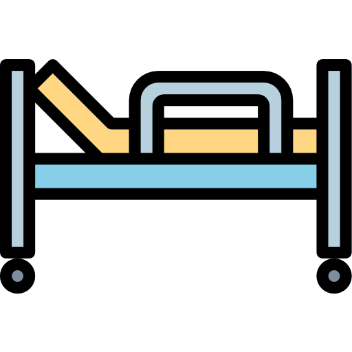 Hospital bed Smalllikeart Lineal Color icon