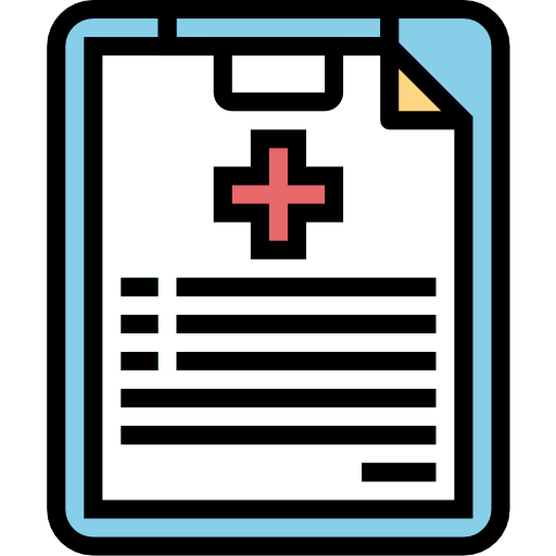 Medical history Smalllikeart Lineal Color icon