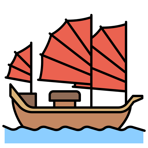 złomowa łódź Generic color lineal-color ikona