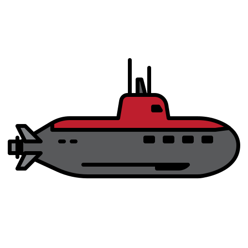 Łódź podwodna Generic color lineal-color ikona