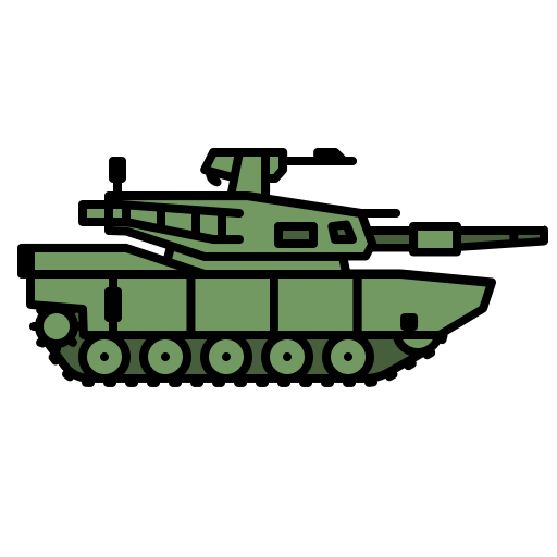 czołg Generic color lineal-color ikona