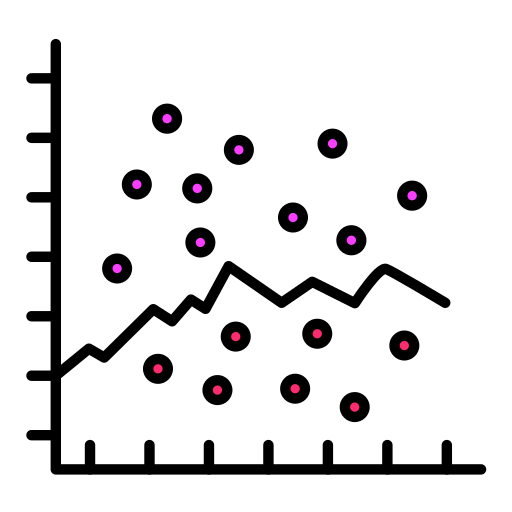 dispersão Generic color lineal-color Ícone