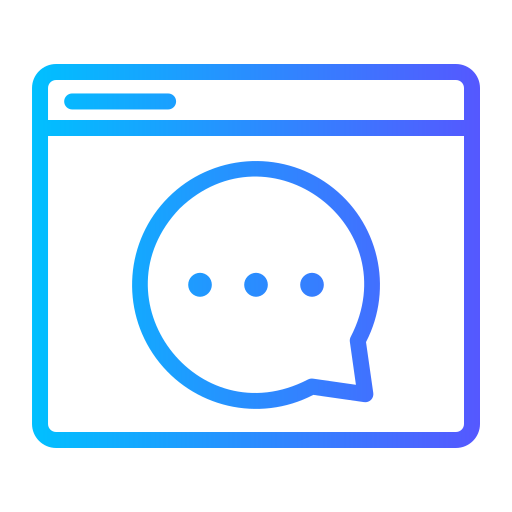 브라우저 Generic gradient outline icon