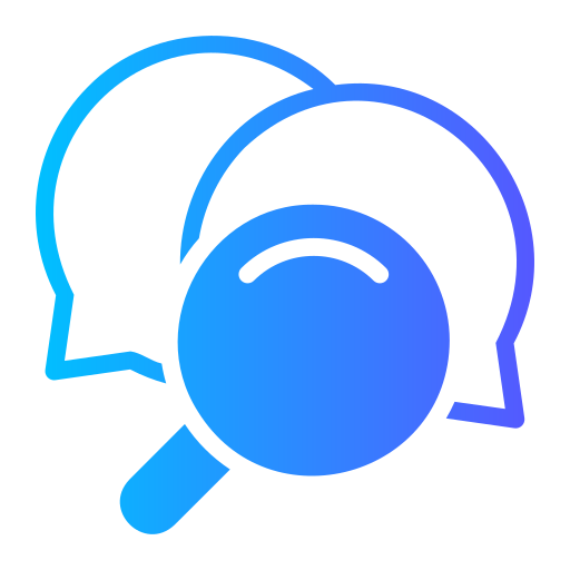 Magnifying glass Generic gradient fill icon