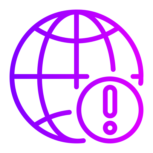 global Generic gradient outline icon