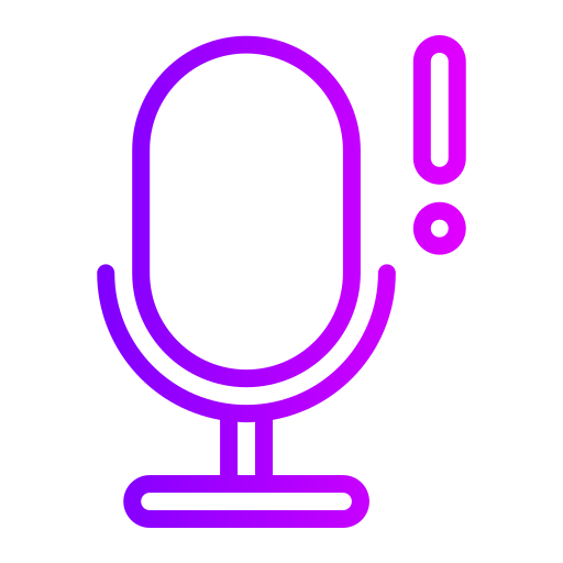 Mic Generic gradient outline icon