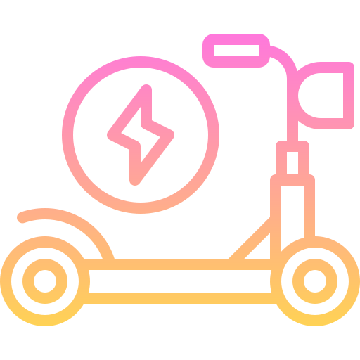 Electric scooter Generic gradient outline icon
