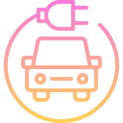 Electric car Generic gradient outline icon