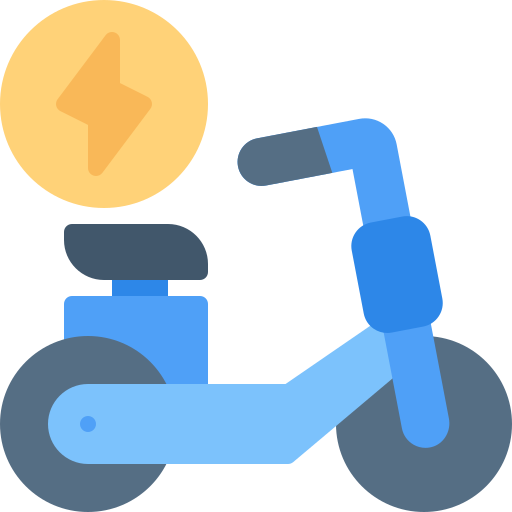 rower elektryczny Generic color fill ikona