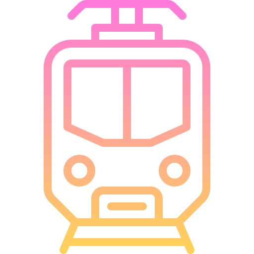 trem elétrico Generic gradient outline Ícone
