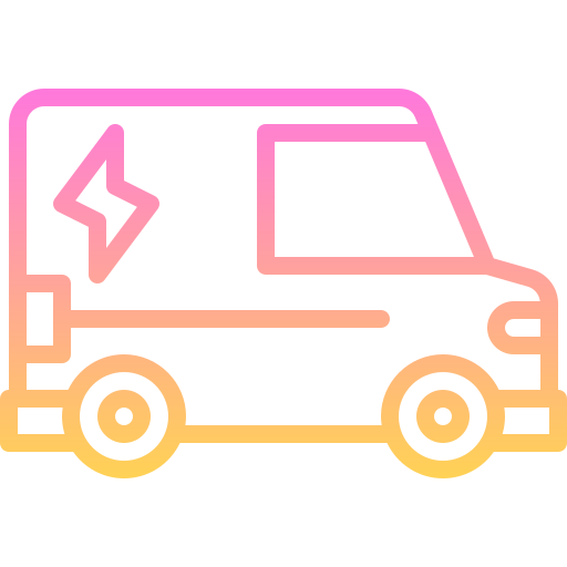 furgonetka elektryczna Generic gradient outline ikona