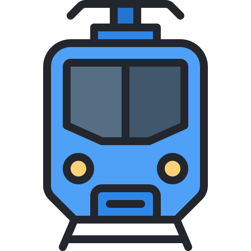 전기 열차 Generic color lineal-color icon