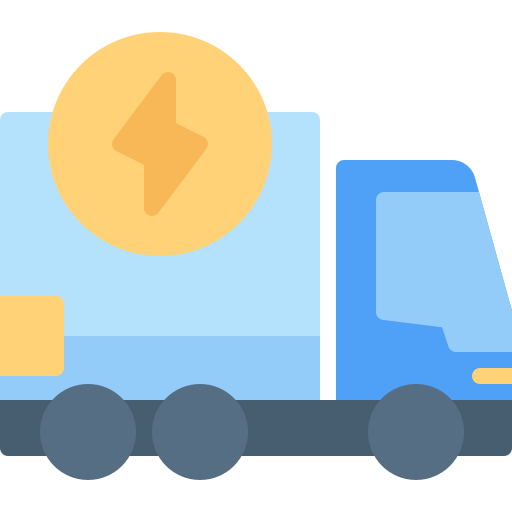 Electric truck Generic color fill icon