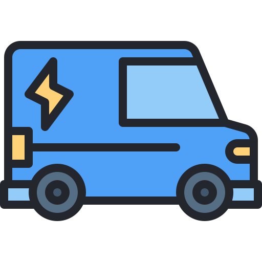 furgoneta electrica Generic color lineal-color icono