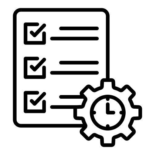 일정 Generic black outline icon