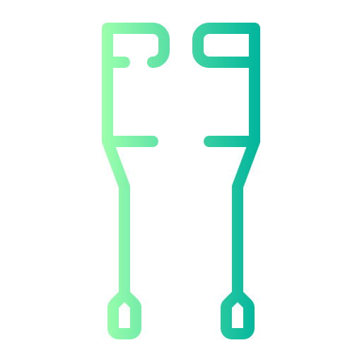 Crutches Generic gradient outline icon